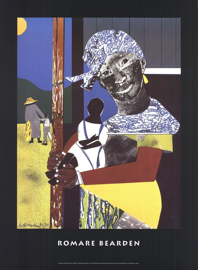 Romare Bearden Come Sunday " Offset Lithograph African American Bla (1 of 4)