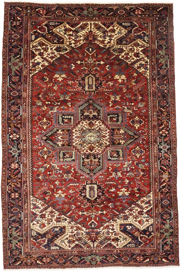 Semi-Antique Oversized Oriental Rug Classic Design Farmhouse Carpet 10'4X15'7 Ft (1 of 20)
