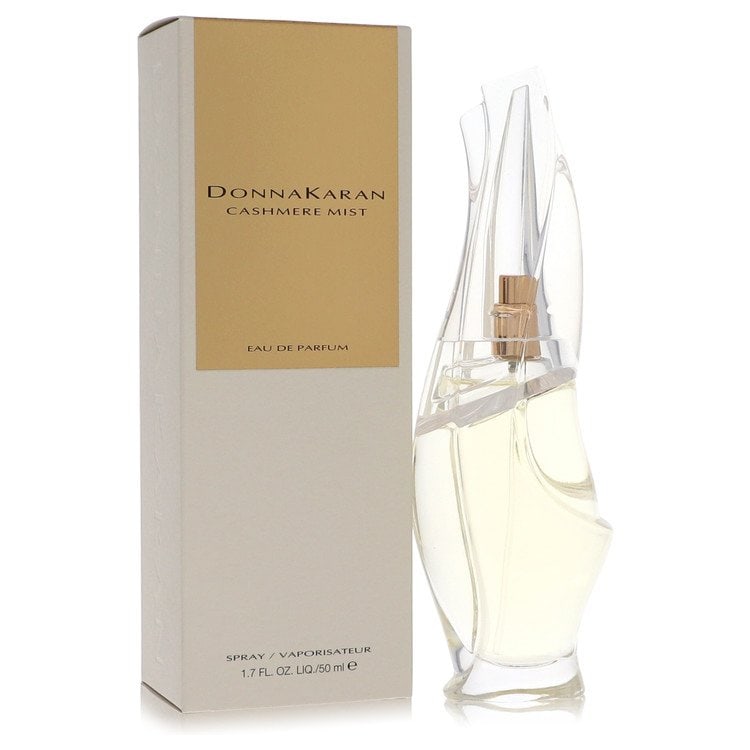 Cashmere Mist Perfume By Donna Karan Eau De Parfum Spray: Brand: Donna Karan Size: 1.7 oz Eau De Parfum Spray Grams: 400 Type: Eau De Parfum Spray Fragrance: Perfume for Women Product Disclaimer: Authentic fragrances; some boxes may show shelf wear. We stron