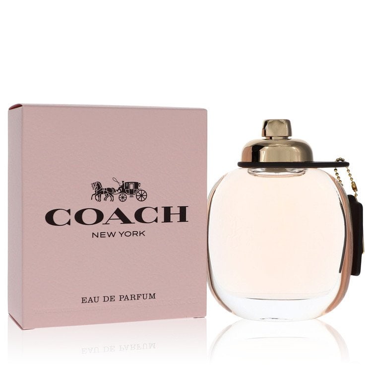 Coach Perfume By Coach Eau De Parfum Spray: Brand: Coach Size: 3 oz Eau De Parfum Spray Grams: 500 Type: Eau De Parfum Spray Fragrance: Perfume for Women Product Disclaimer: Authentic fragrances; some boxes may show shelf wear. We strongly enco