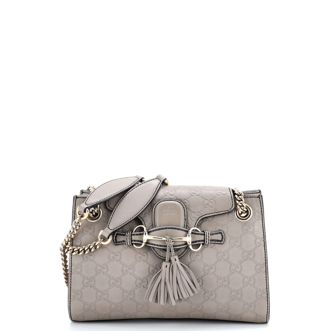 Gucci Emily Chain Flap Shoulder Bag Guccissima Leather Small (1 of 5)