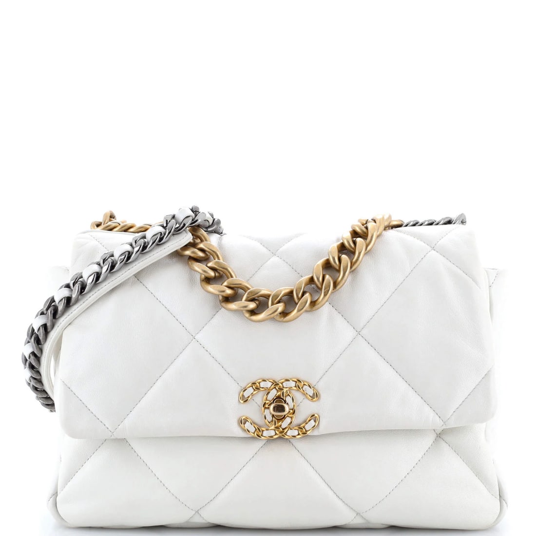 Chanel 19 Flap Bag Quilted Leather Large (1 of 7)