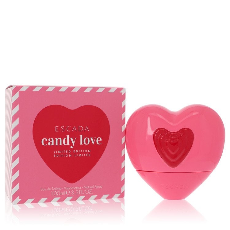 Escada Candy Love Perfume By Escada Limited Edition Eau De Toilette Spray: Brand: Escada Size: 3.3 oz Limited Edition Eau De Toilette Spray Grams: 500 Type: Limited Edition Eau De Toilette Spray Fragrance: Perfume for Women Product Disclaimer: Authentic fragrances; some boxe
