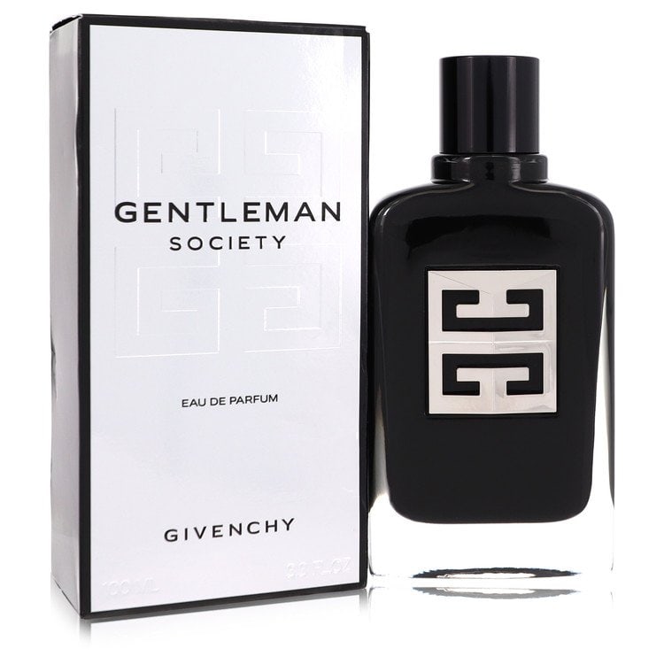 Gentleman Society Cologne By Givenchy Eau De Parfum Spray: Brand: Givenchy Size: 3.3 oz Eau De Parfum Spray Grams: 500 Type: Eau De Parfum Spray Fragrance: Cologne for Men Product Disclaimer: Authentic fragrances; some boxes may show shelf wear. We strongly e