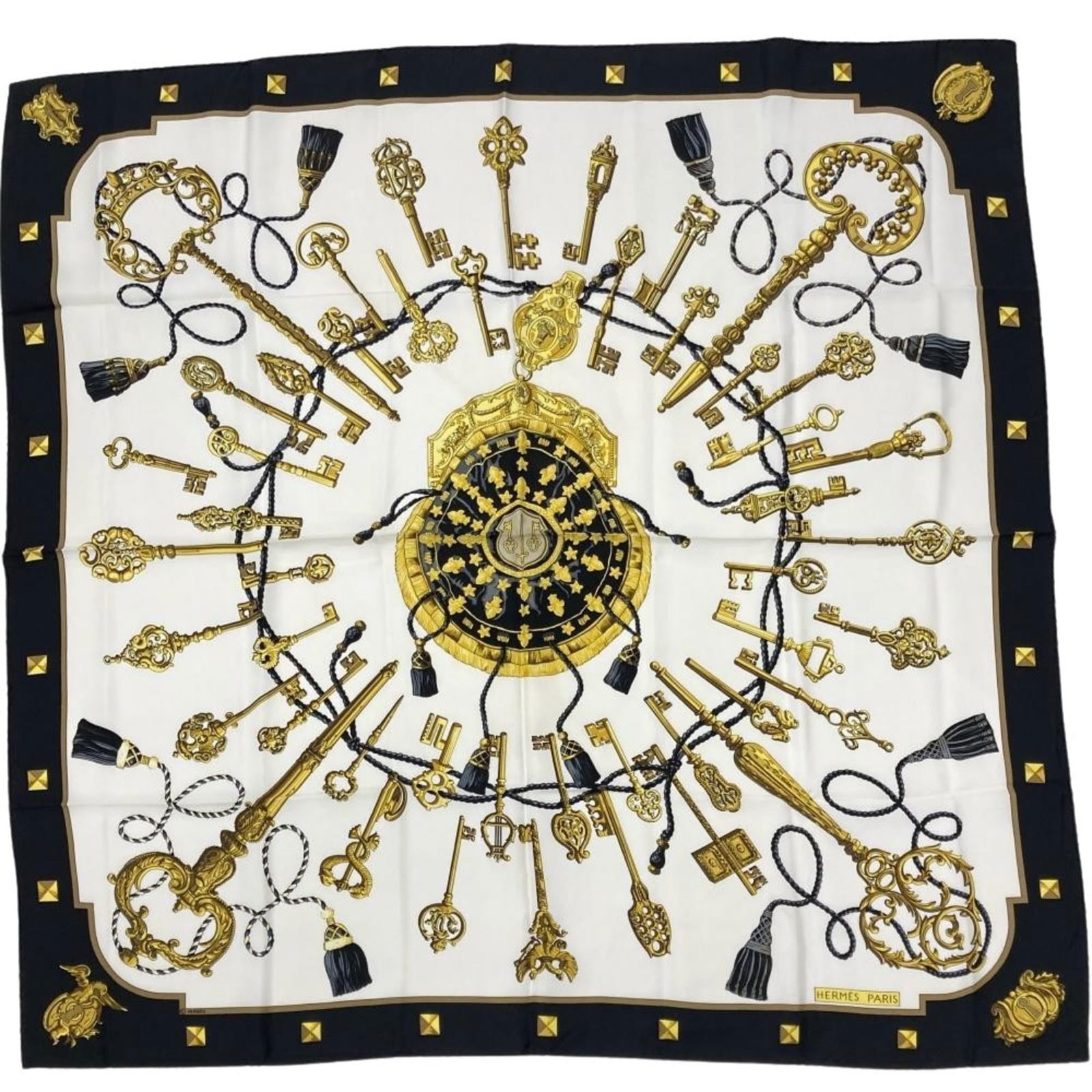 Hermes Herms Carr 90 Les Cles Key Scarf (1 of 10)