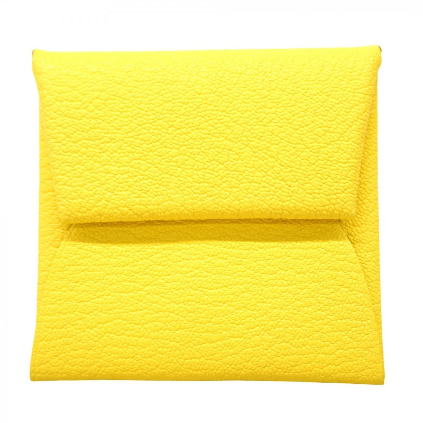 Hermes Herms Bastia Chevre Mysore Limoncello Wallet/Coin Case (1 of 6)