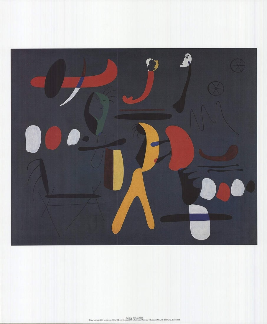 Joan Miro Painting " Offset Lithograph Surrealism (1 of 4)