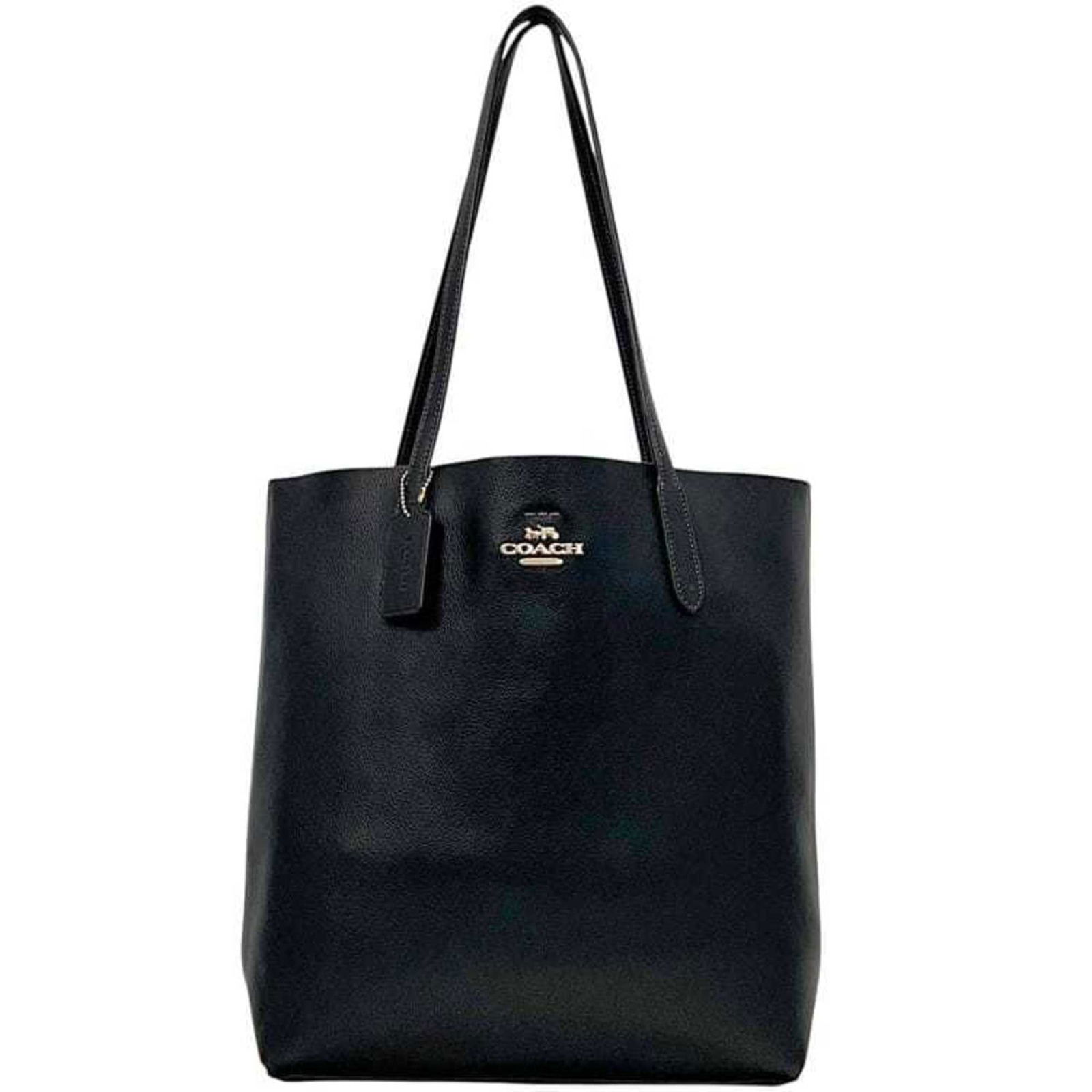 Coach Thea Tote Bag Ec-24527 Black Cp037 Leather Coach Hardware: Brand: Coach Type: Tote Bag Material: Leather Color: Black Gender: Men,Women Size (Hxwxd): 35cm x 30cm x 12.5cm / 13.77'' x 11.81'' x 4.92'' Condition: Used (very good), A few traces of usage, some sc