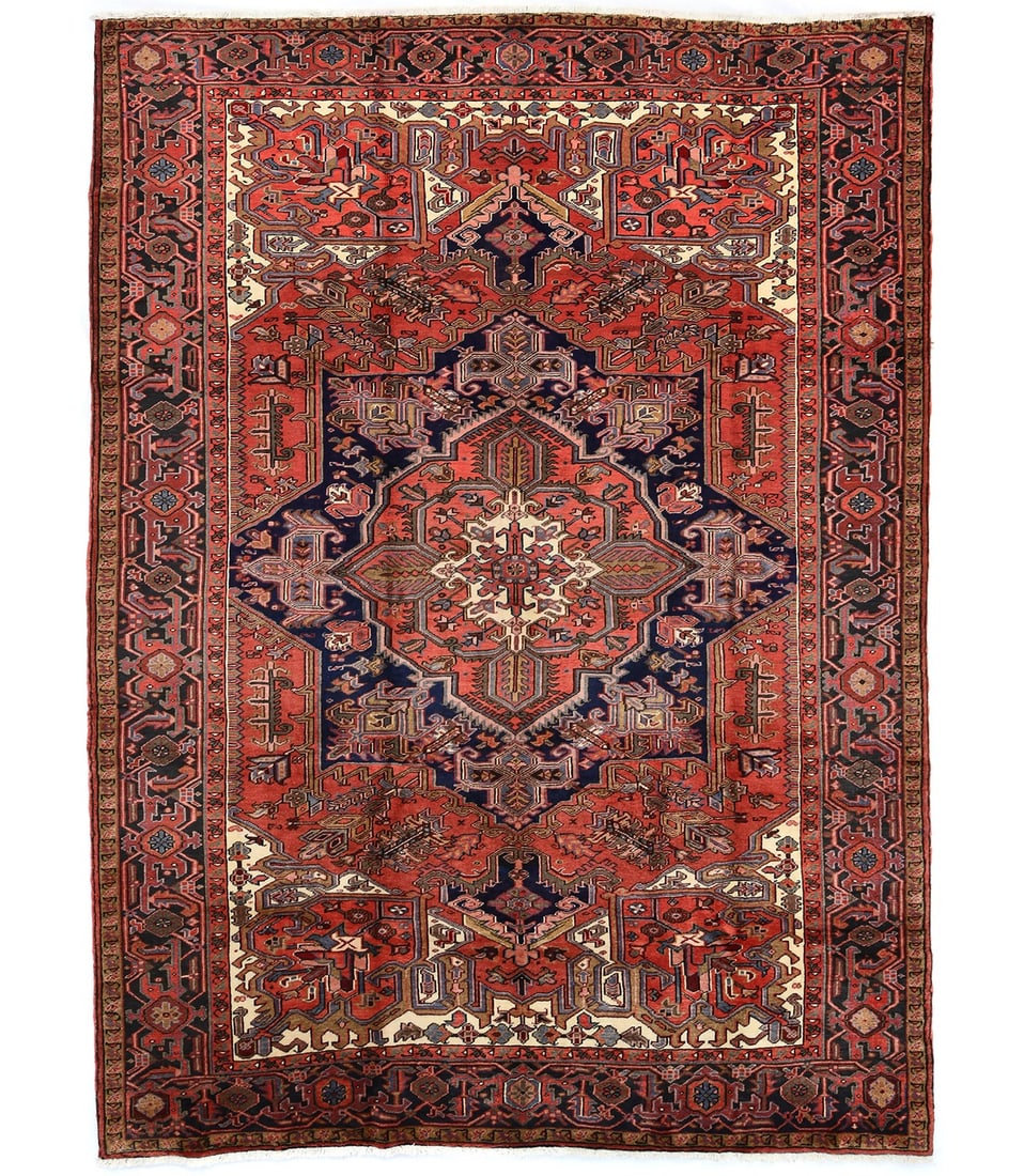 8X11 Vintage Serapi Oriental Rug Classic Floral Farmhouse Dcor Carpet (1 of 11)