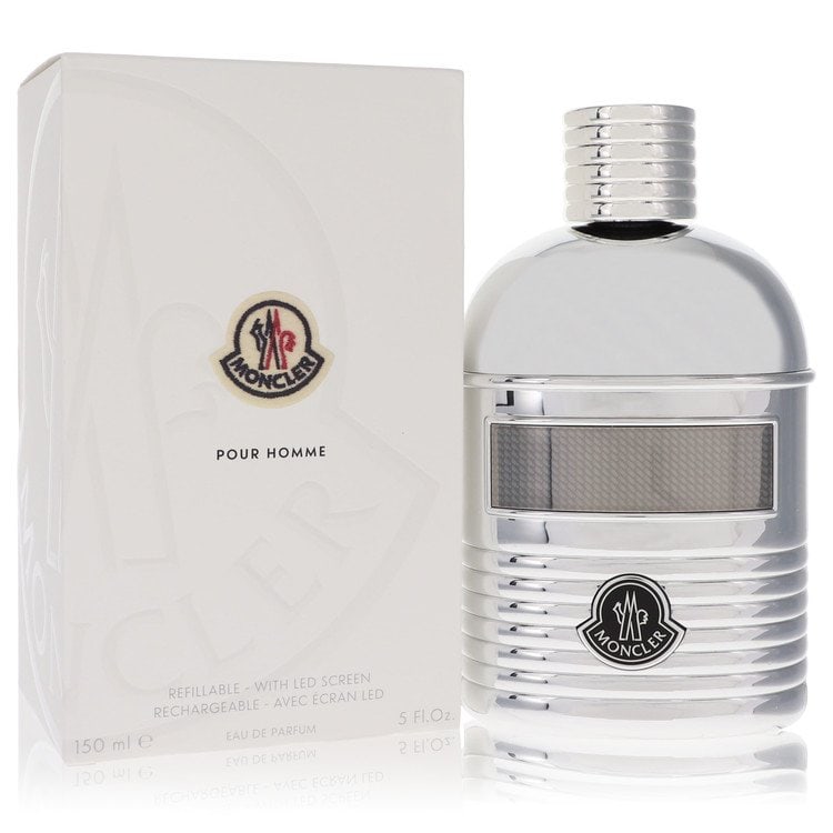 Moncler Cologne By Moncler Eau De Parfum Spray (Refillable + Led Screen): Brand: Moncler Size: 5 oz Eau De Parfum Spray Grams: 500 Type: Eau De Parfum Spray (Refillable + LED Screen) Fragrance: Cologne for Men Product Disclaimer: Authentic fragrances; some boxes may show sh