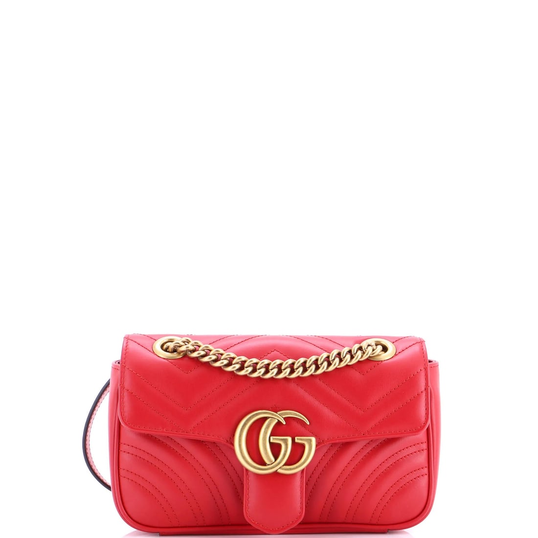 Gucci Gg Marmont Flap Bag Matelasse Leather Mini (1 of 5)