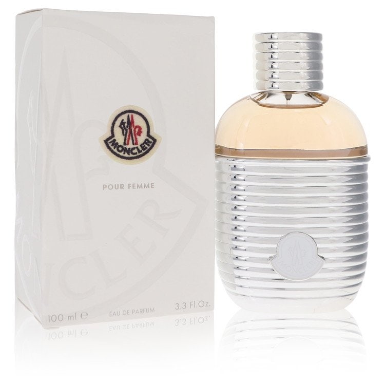 Moncler Perfume By Moncler Eau De Parfum Spray: Brand: Moncler Size: 3.3 oz Eau De Parfum Spray Grams: 500 Type: Eau De Parfum Spray Fragrance: Perfume for Women Product Disclaimer: Authentic fragrances; some boxes may show shelf wear. We strongly