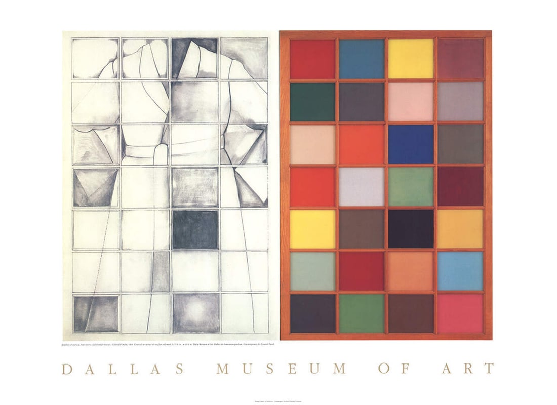 Jim Dine Self-Portrait Next To A Colored Window " Poster Pop Art (1 of 1)