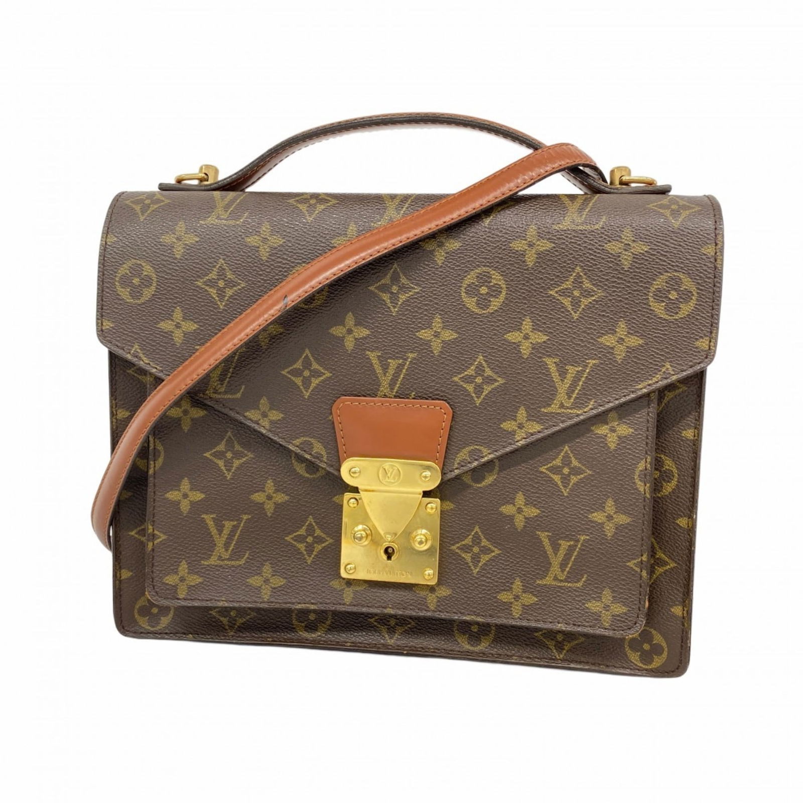 Louis Vuitton Monogram Monceau 28 Handbag M51185 Brown 2-Way Bag (1 of 20)