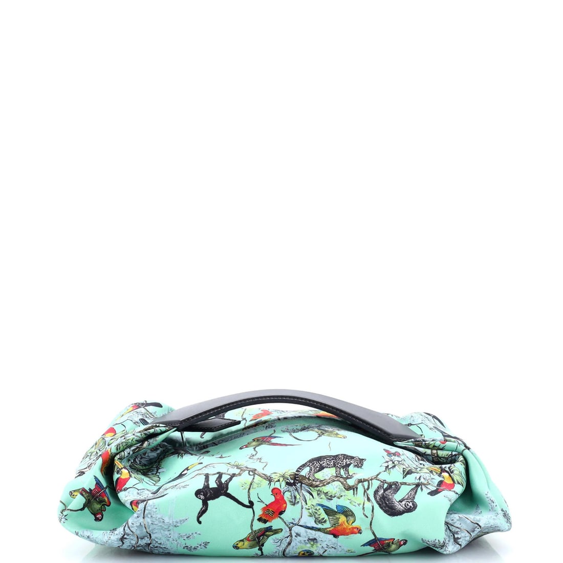Hermes Balusoie Bag Printed Silk And Leather (1 of 5)