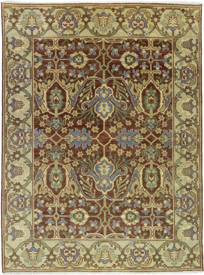 Handmade Chobi Oriental Rug Large Floral Carpet Muted Farmhouse Decor 9X12 Ft (1 of 20)