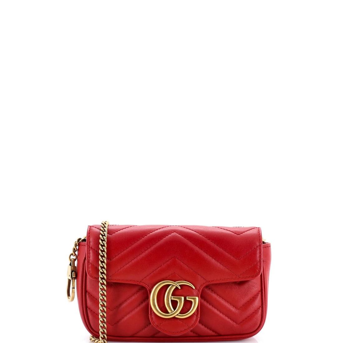 Gucci Gg Marmont Flap Bag Matelasse Leather Super Mini (1 of 8)