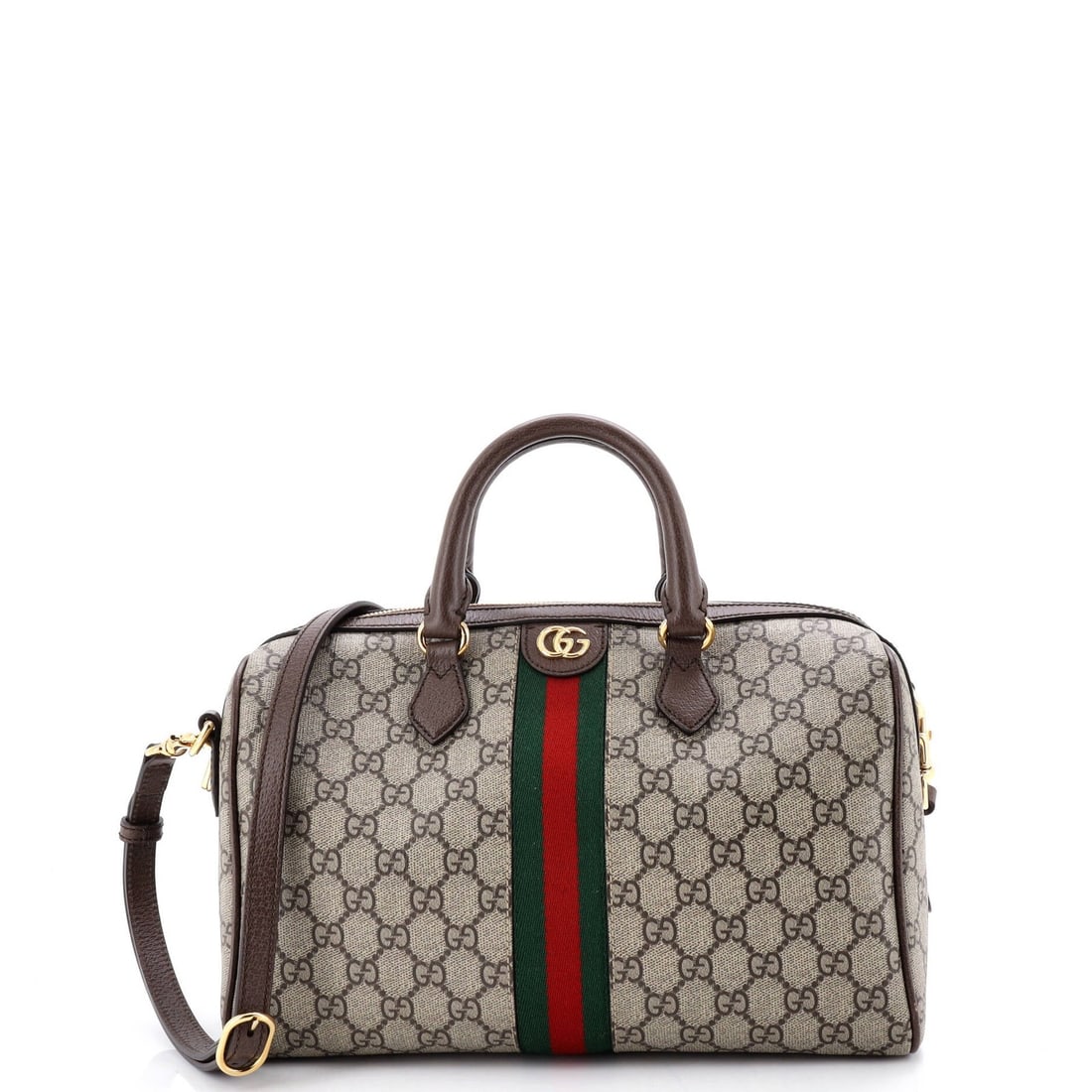 Gucci Ophidia Convertible Boston Bag Gg Coated Canvas Medium (1 of 6)