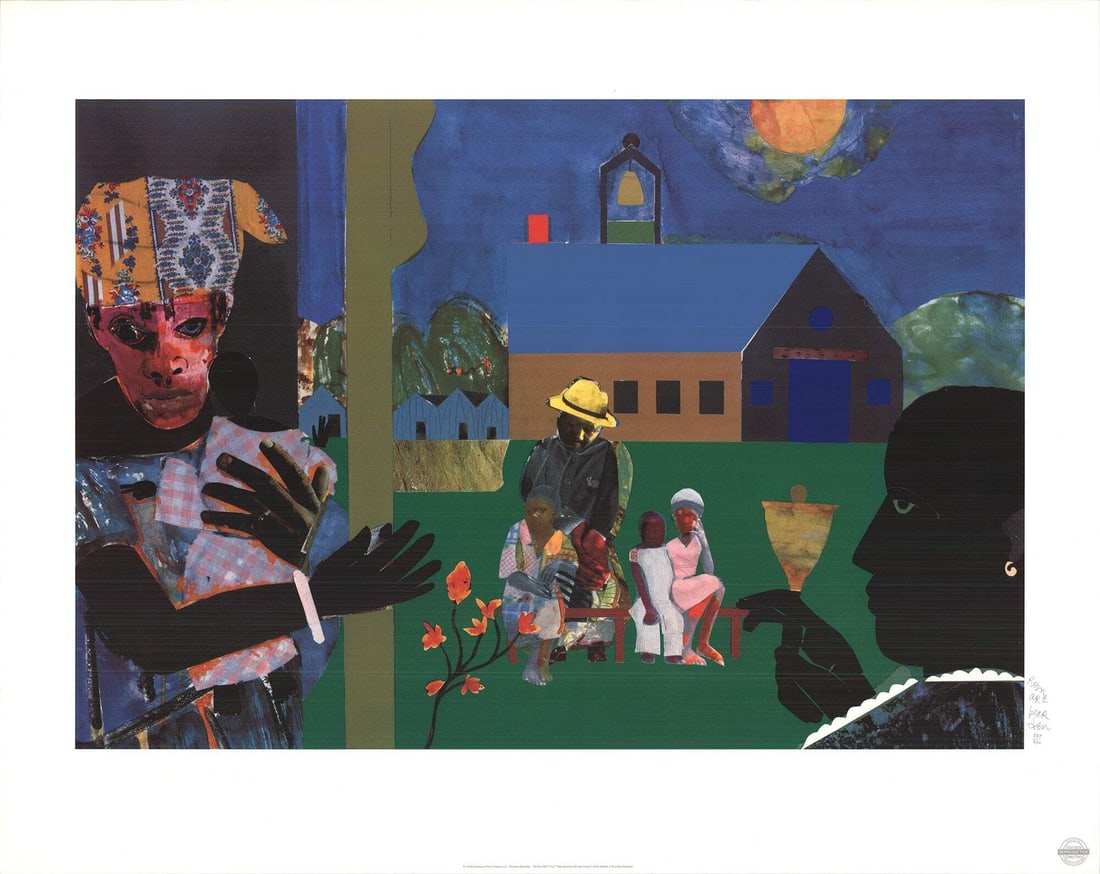 Romare Bearden School Bell Time " Serigraph African American Multic (1 of 20)