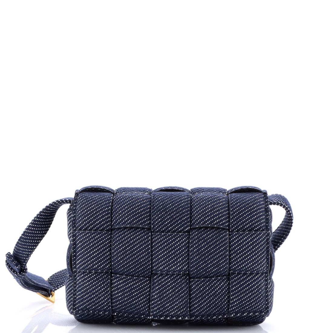 Bottega Veneta Cassette Crossbody Bag Padded Maxi Intrecciato Denim (1 of 6)