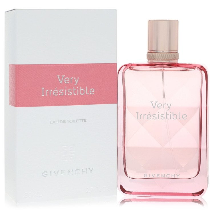 Very Irresistible Perfume By Givenchy Eau De Toilette Spray: Brand: Givenchy Size: 2.7 oz Eau De Toilette Spray Grams: 500 Type: Eau De Toilette Spray Fragrance: Perfume for Women Product Disclaimer: Authentic fragrances; some boxes may show shelf wear. We stro