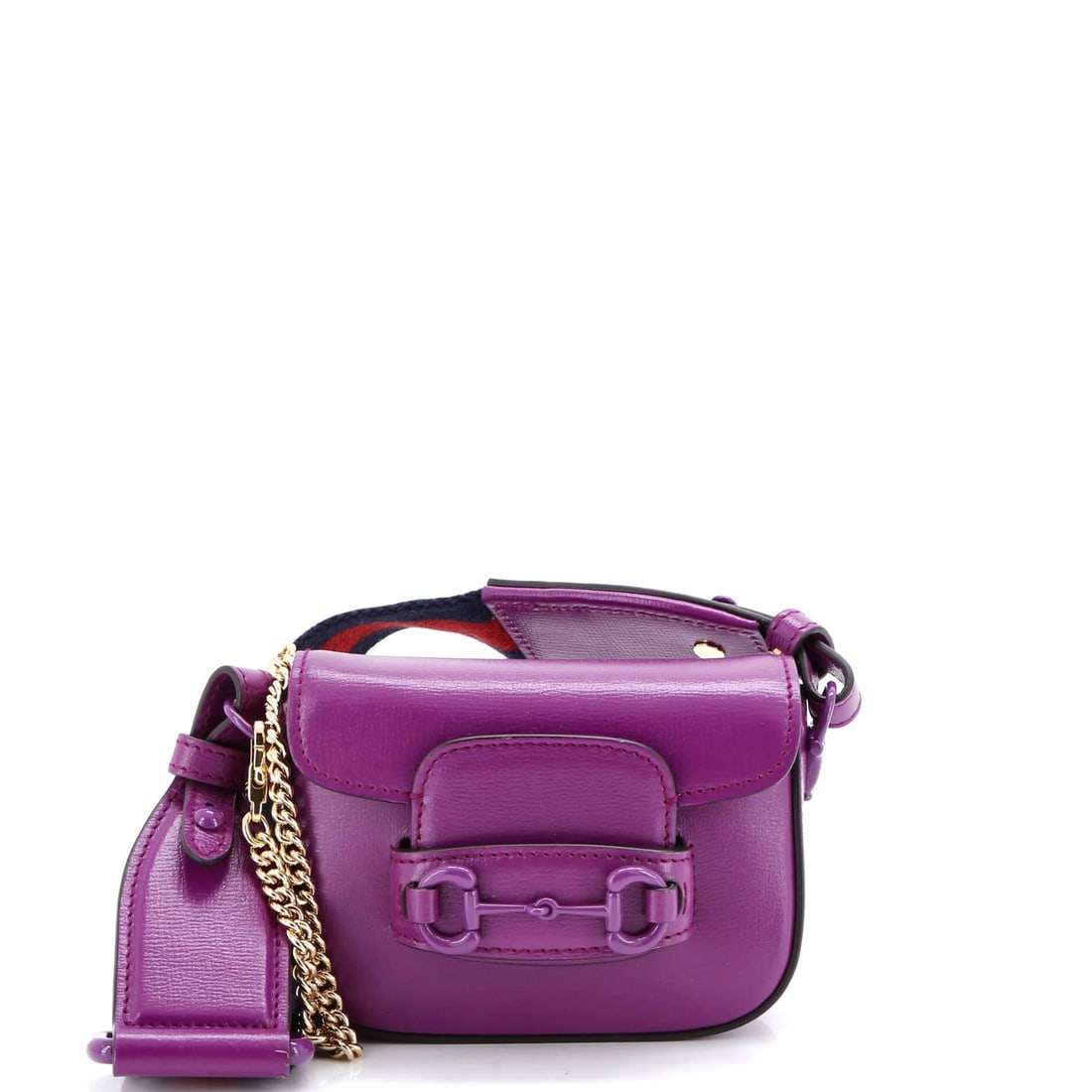 Gucci Horsebit 1955 Shoulder Bag Leather Super Mini (1 of 5)