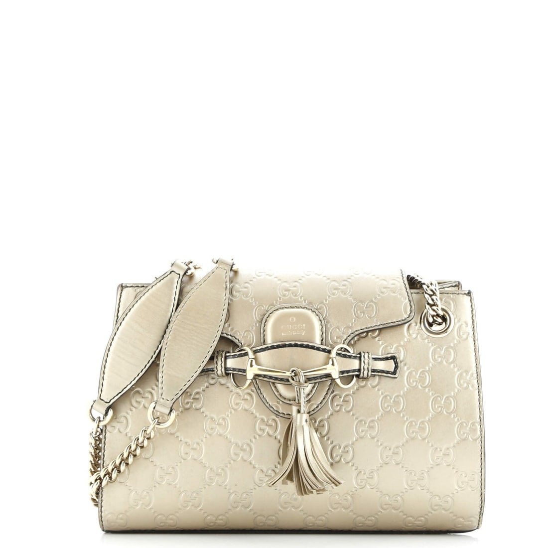Gucci Emily Chain Flap Shoulder Bag Guccissima Leather Small (1 of 7)