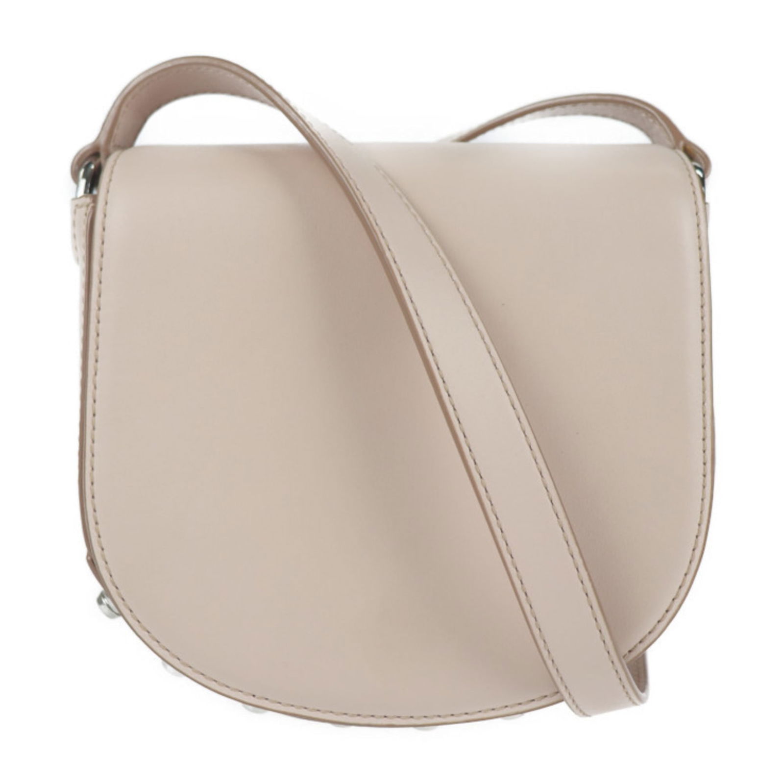 Alexander Wang Mini Lia Shoulder Bag 20R0452 In Pale Pink Calfskin Leather: Brand: Alexander Wang Type: Handbag, Pochette, Shoulder Bag Material: Leather Color: Pale Pink, Pink Gender: Men,Women Size (Hxwxd): 17.5cm x 17cm x 8cm / 6.88'' x 6.69'' x 3.14'' Condition: Used (lik