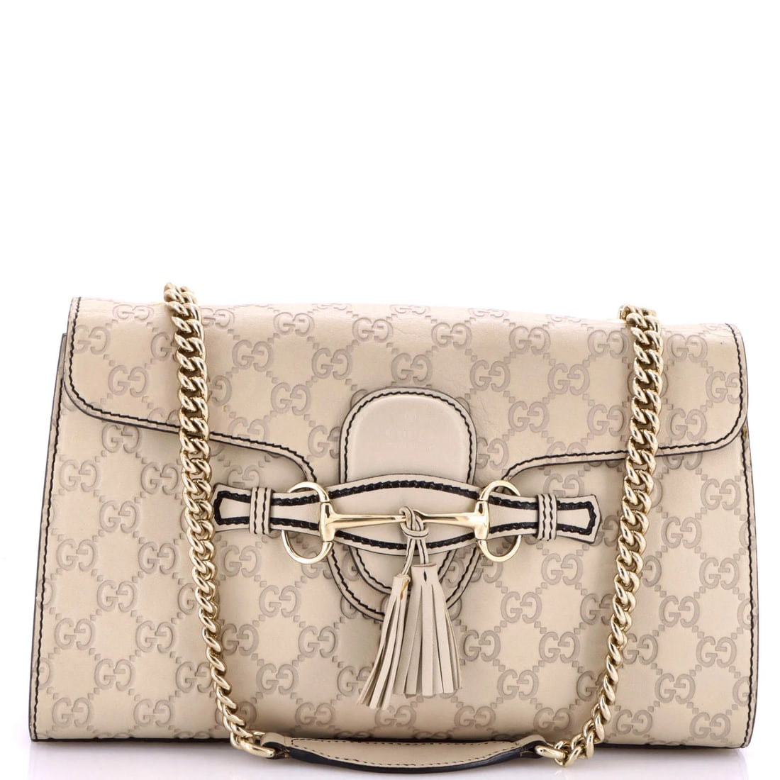Gucci Emily Chain Flap Bag Guccissima Leather Medium (1 of 5)