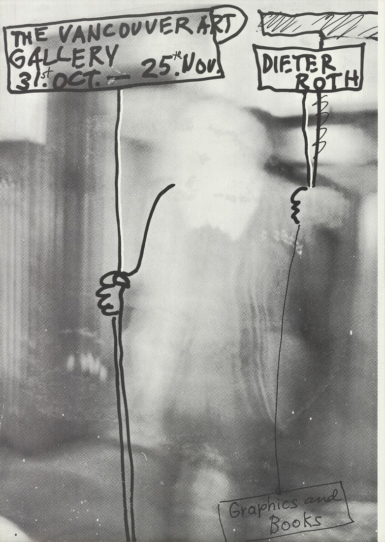 Dieter Roth Graphics And Books " Offset Lithograph Contemporary Blac: Artist: Dieter Roth Brand: Roth Dieter Height: 27.5 Item Height: 27.5 Item Width: 19.5 Subject: Black & White Type: Offset Lithograph Artist: Dieter Roth Title: Graphics and Books Year: Unknown Signed