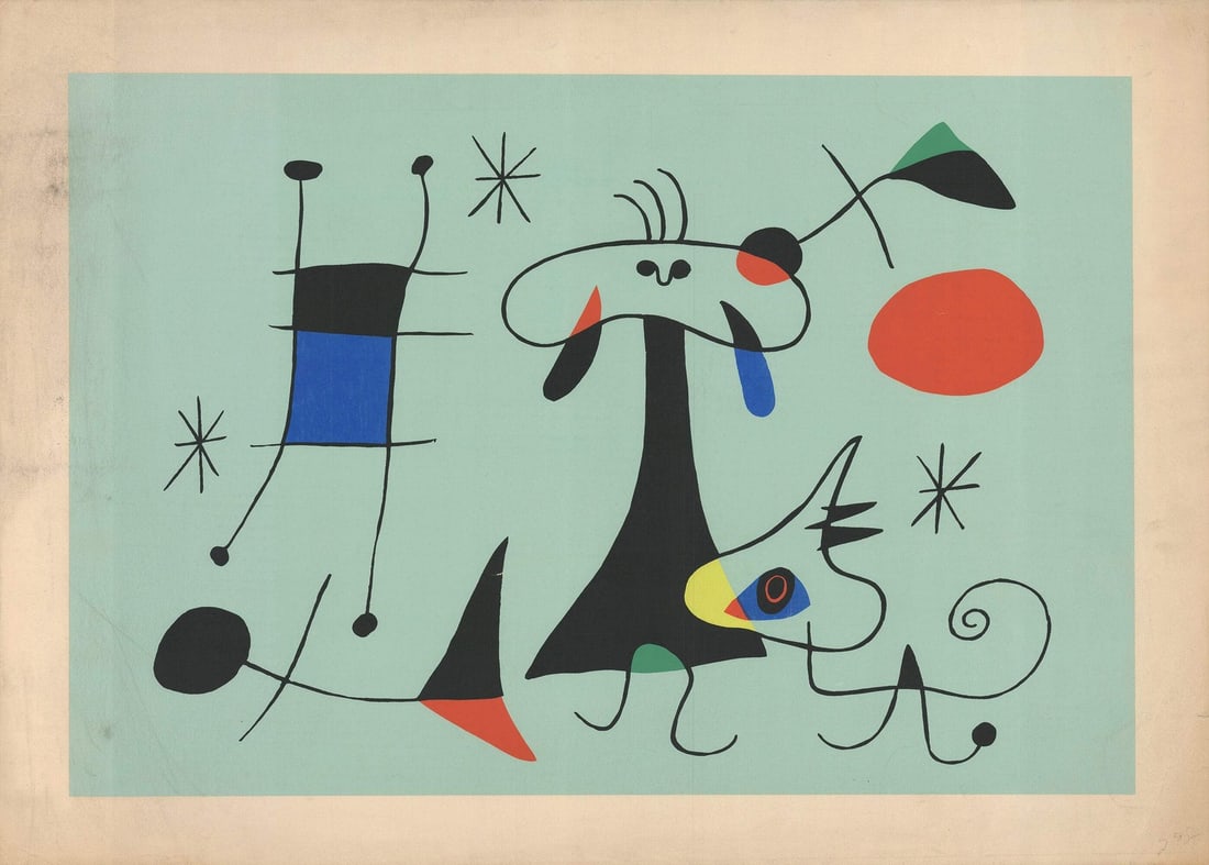 Joan Miro The Sun (El Sol) " Serigraph Modernism Joan Mir The Sun (1 of 4)