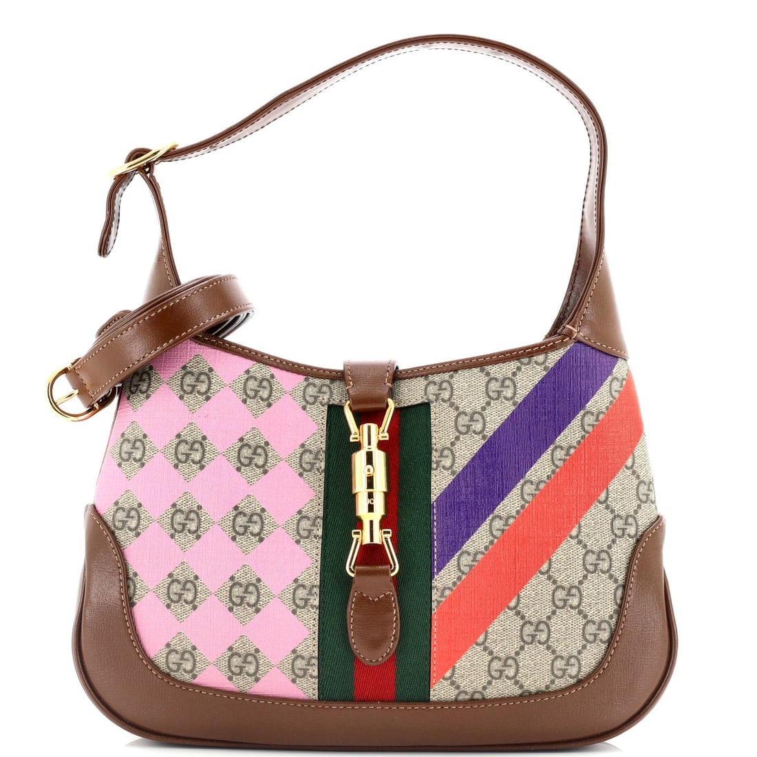 Gucci Jackie 1961 Hobo Printed Gg Coated Canvas Small (1 of 10)
