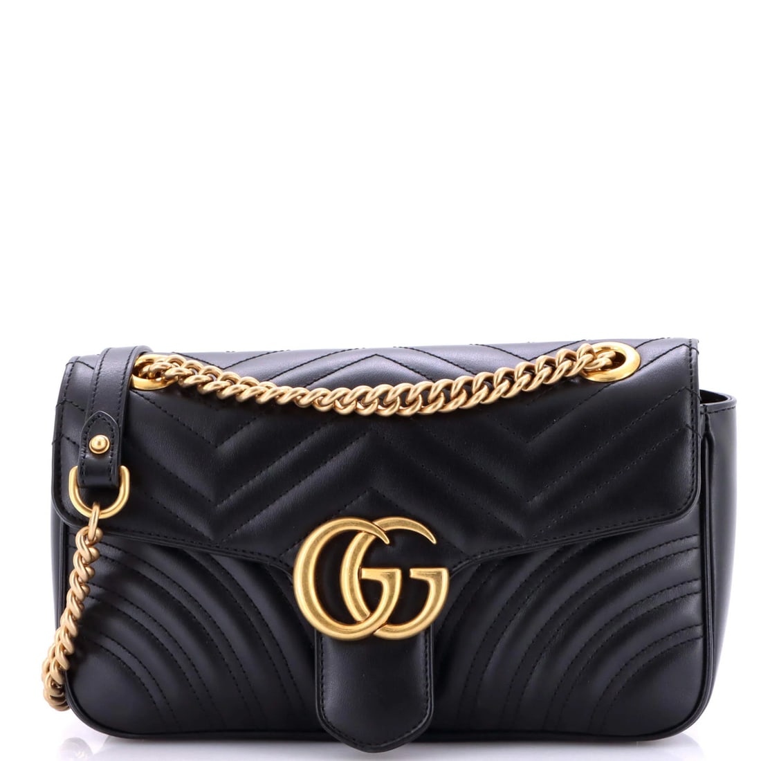 Gucci Gg Marmont Flap Bag Matelasse Leather Medium (1 of 6)