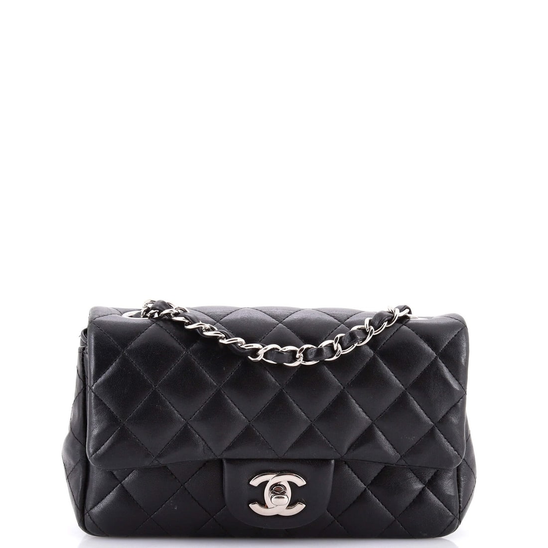 Chanel Classic Single Flap Bag Quilted Lambskin Mini (1 of 8)