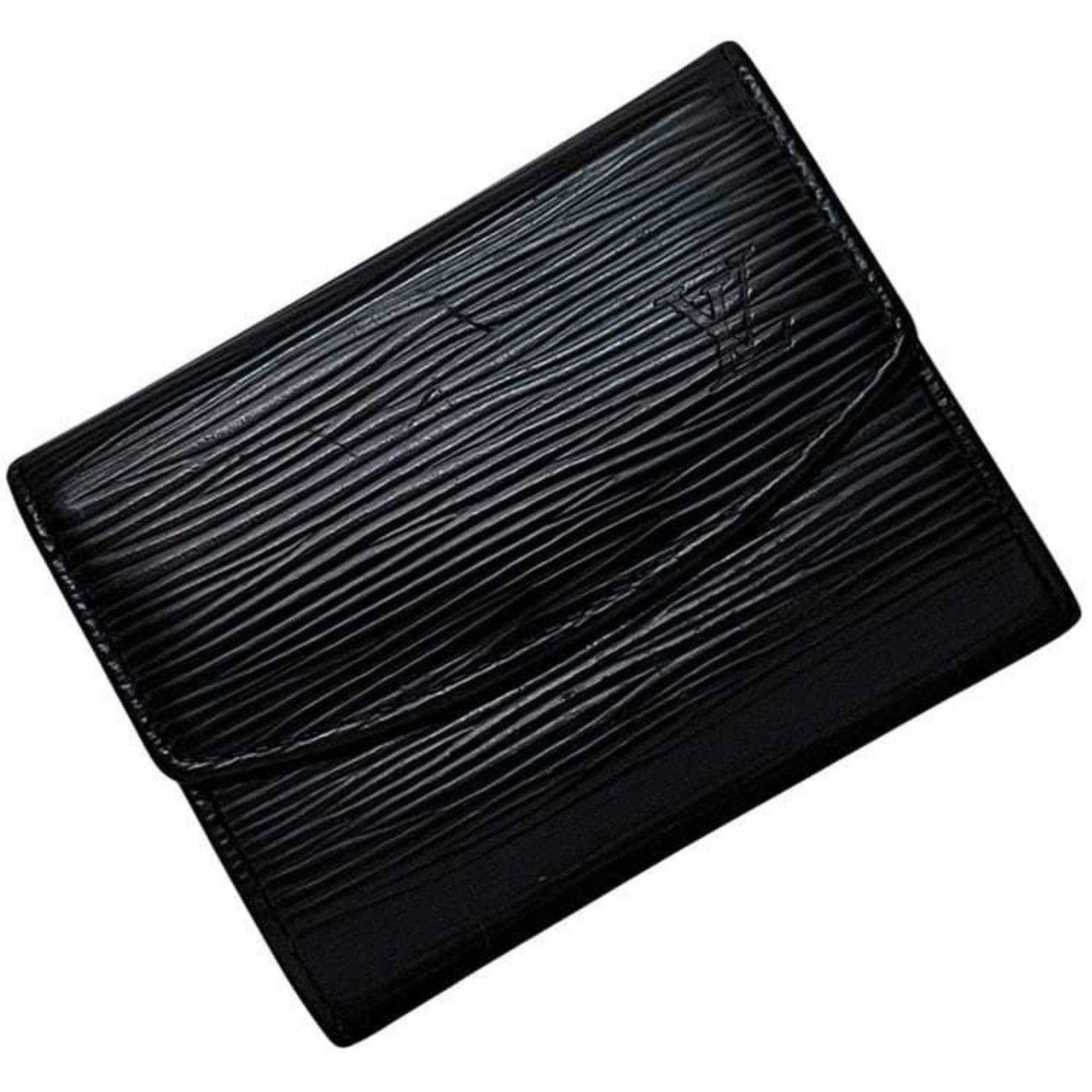 Louis Vuitton Porte Monnaie Sarple Coin Case Ec-24452 Black Noir Epi Leather M63412 Purse Ca4039 (1 of 11)