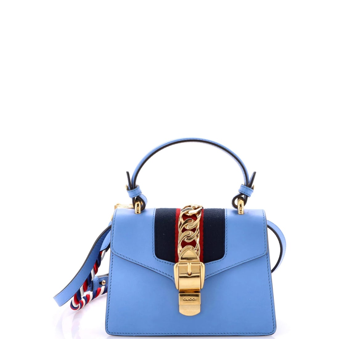 Gucci Sylvie Top Handle Bag Leather Mini (1 of 5)