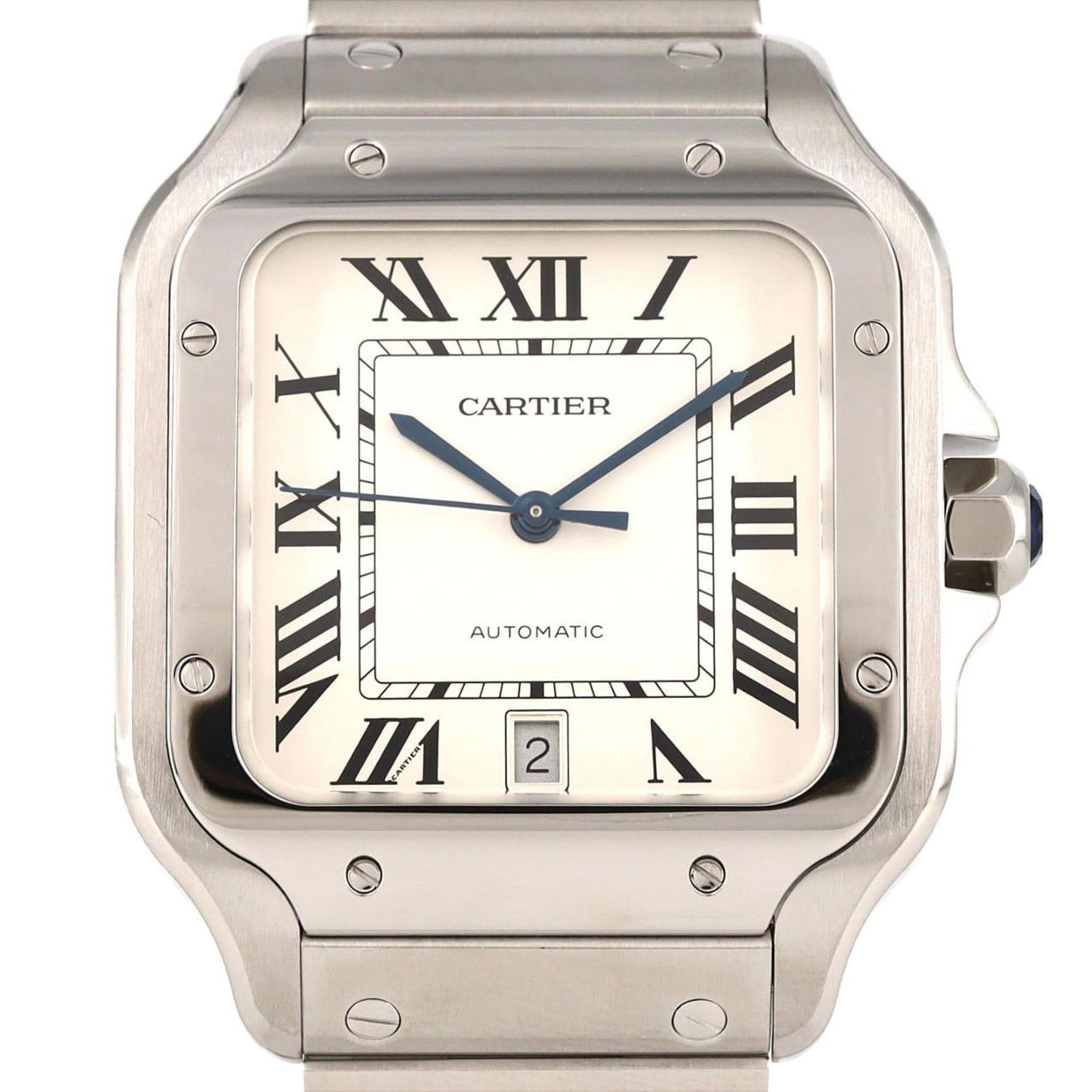 Cartier Santos De Lm Wssa0018 Stainless Steel Automatic Watch (1 of 8)