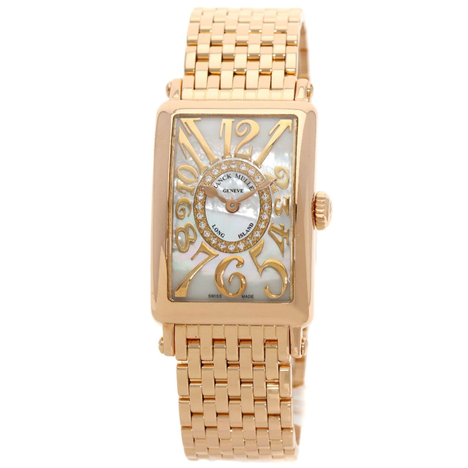 Franck Muller 902Qzrelmop Cd1R Long Island Diamond Mother-Of-Pearl Watch In 18K Pink Gold/18Kpg (1 of 20)