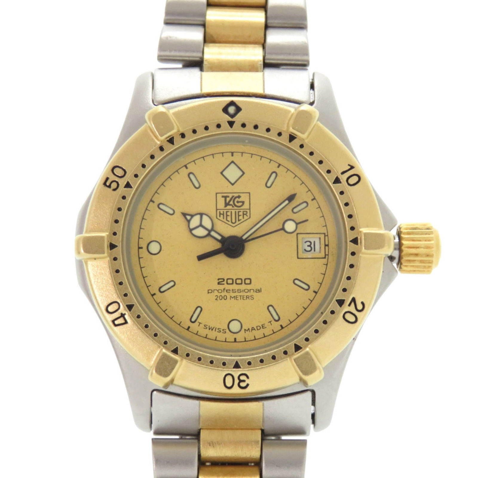 Tag Heuer Professional 964.008 Ss Gp Gold Quartz Watch 1912 Heuer (1 of 8)