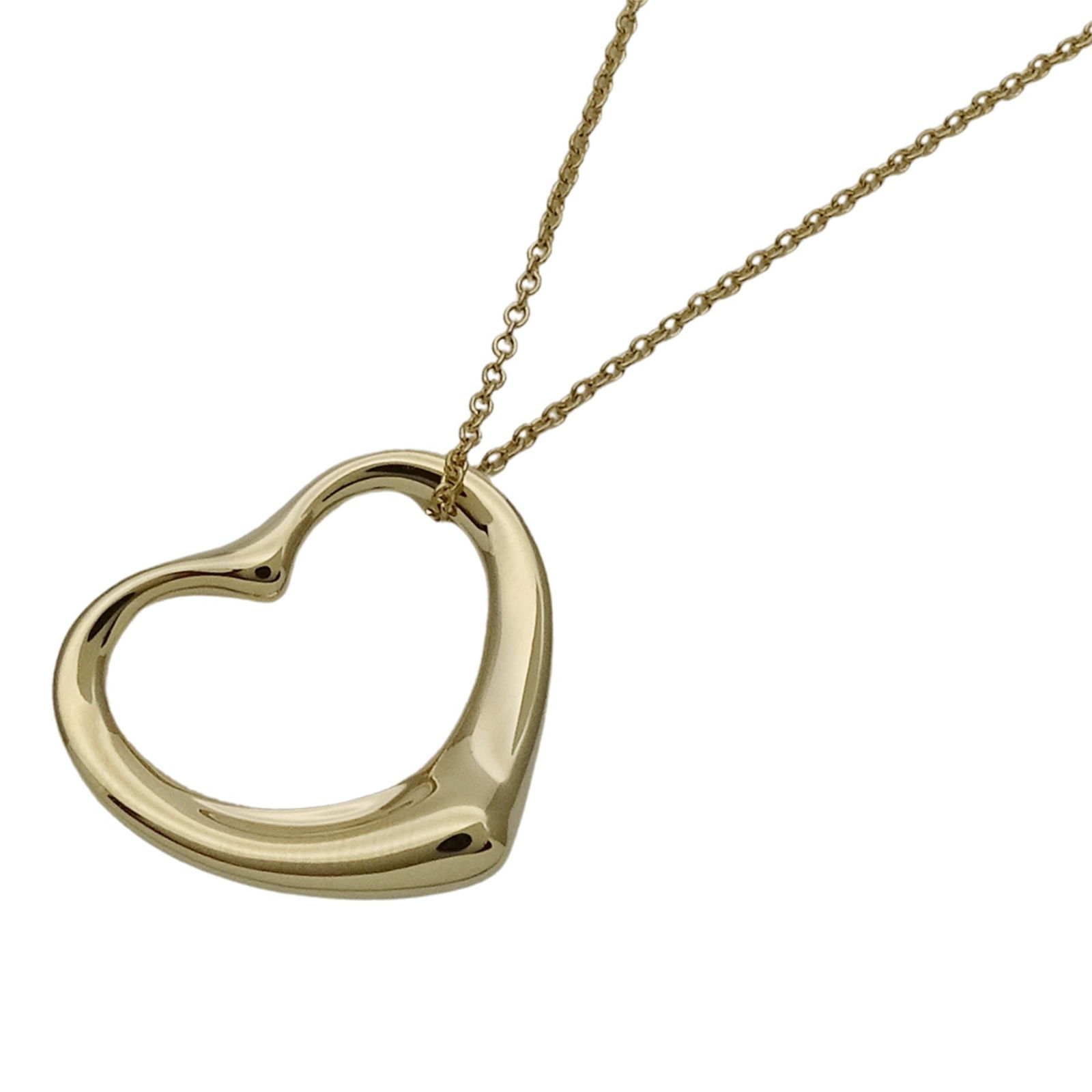 Tiffany & Co. Women'S Elsa Peretti Open Heart Necklace In 750Yg Yellow Gold (1 of 10)