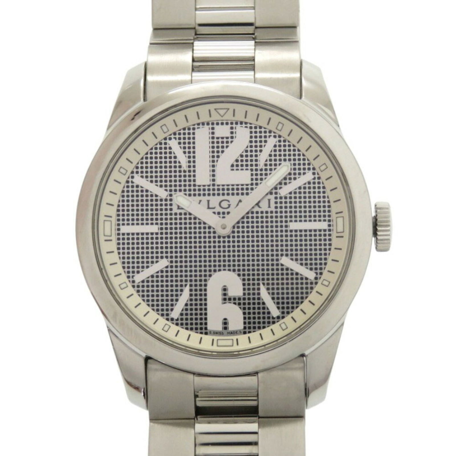 Bvlgari Solotempo St37S Ss Black Quartz Watch Dial 0215Bvlgari (1 of 8)