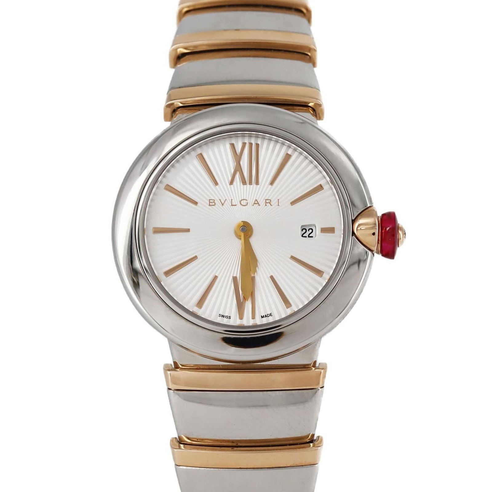 Bvlgari Lucea Pg Combi Lup28Sg Lu28C6Sspgd Ssxpg Wristwatch Quartz (1 of 8)