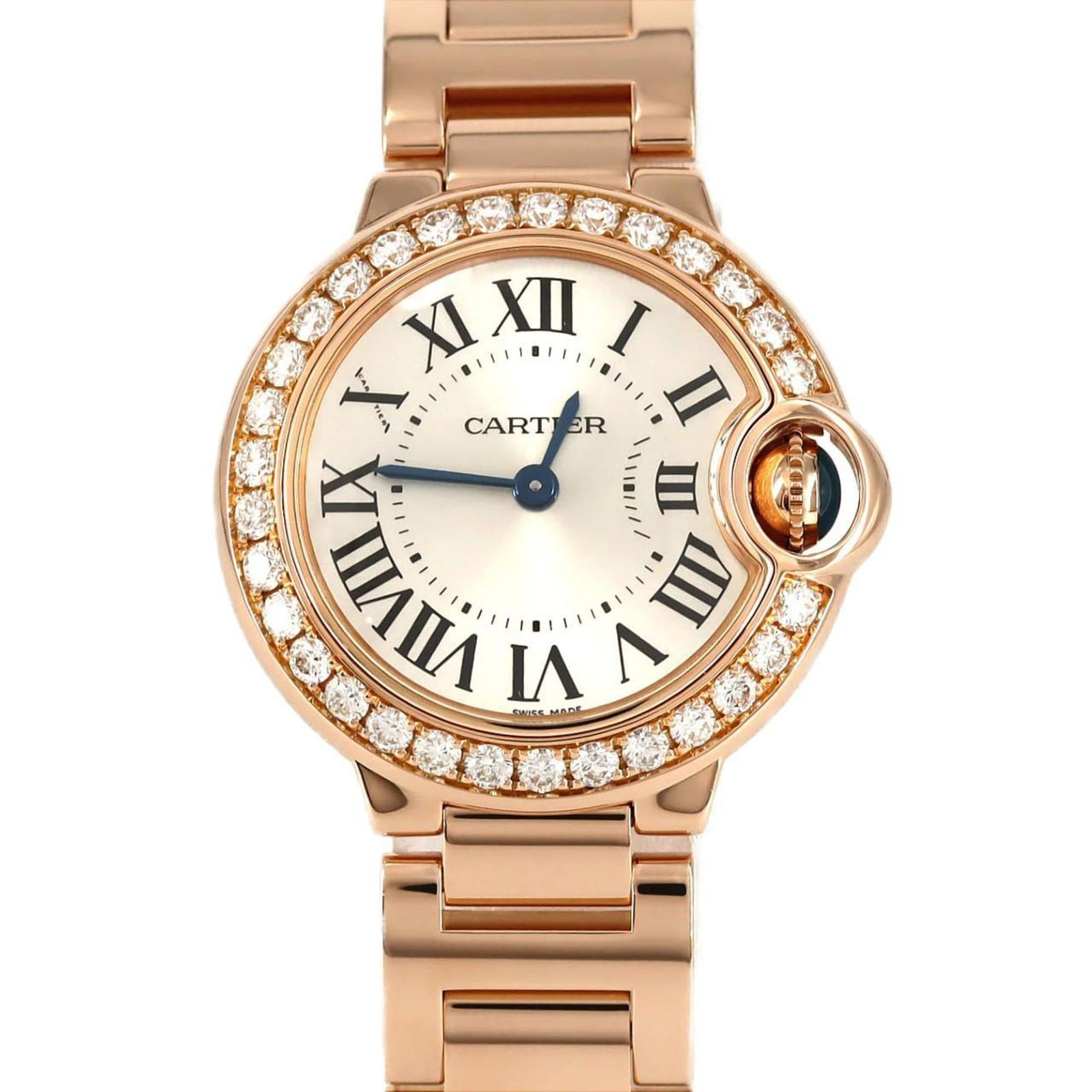 Cartier Ballon Bleu Pg D We9002Z3 Pg/Rg Quartz Watch (1 of 7)