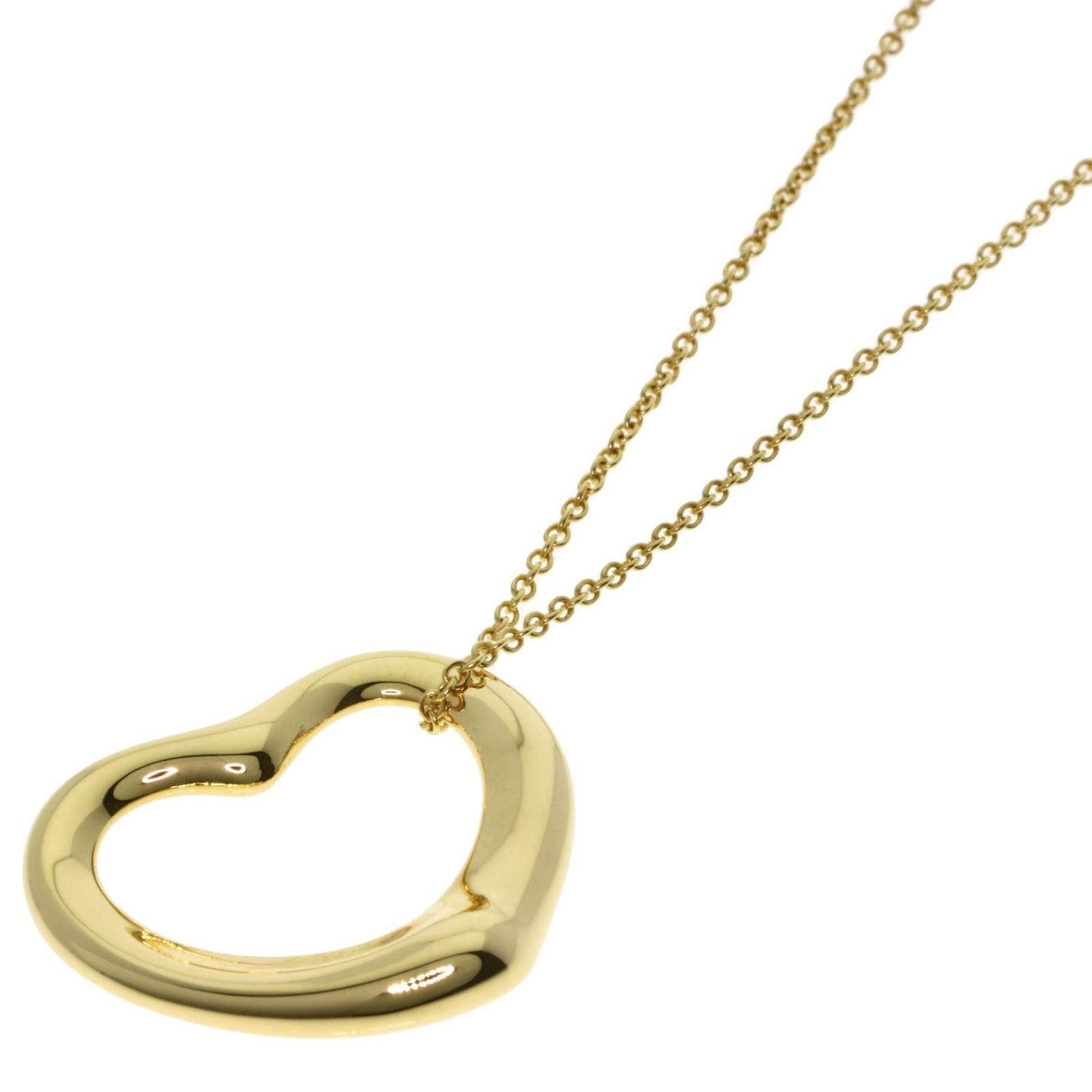 Tiffany Open Heart Necklace In 18K Yellow Gold (1 of 6)