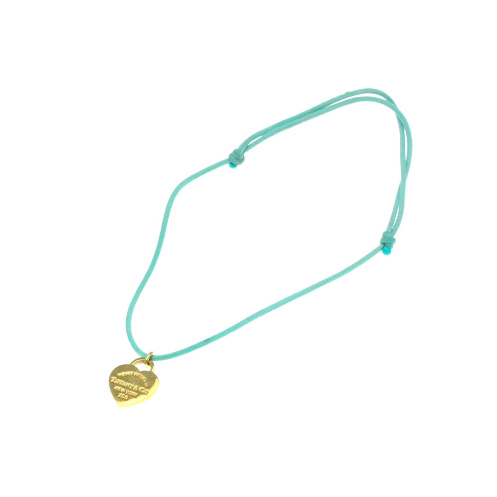 Tiffany Return To Tiffany Yellow Gold (18K): Brand: Tiffany Type: Charm Bracelet Style: Fashion Gender: Women,Men Material: Cotton, Yellow Gold (18K) Metal: Gold Metal Purity: 18K Color: Gold Stone: No Stone Length: 22cm / 8.66'' Weight: 1.8g /