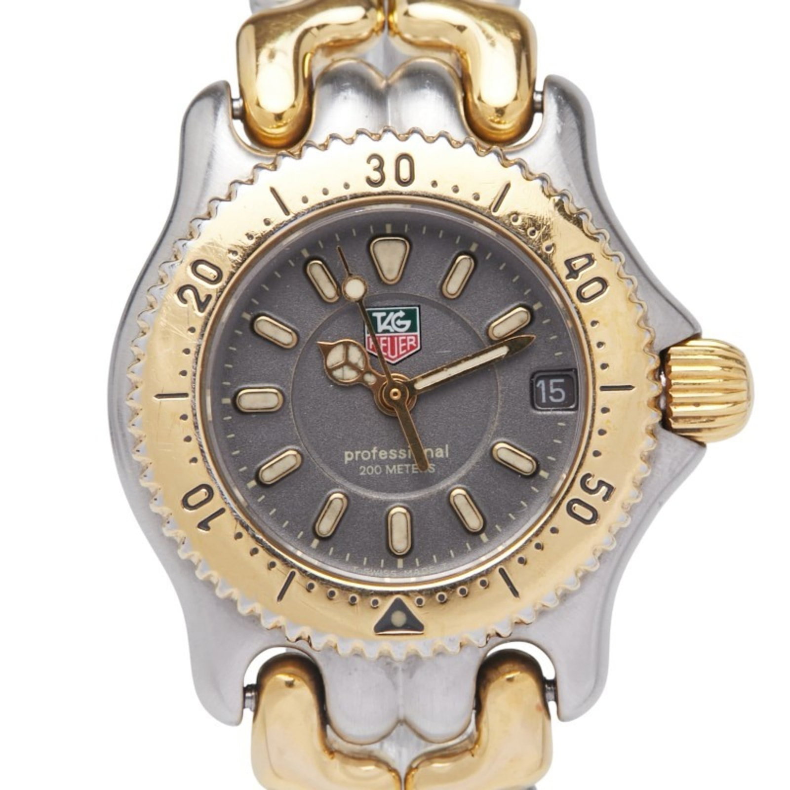 Tag Heuer Cell Watch Wg1420-0 Quartz Gray Dial Stainless Steel Plated (1 of 7)