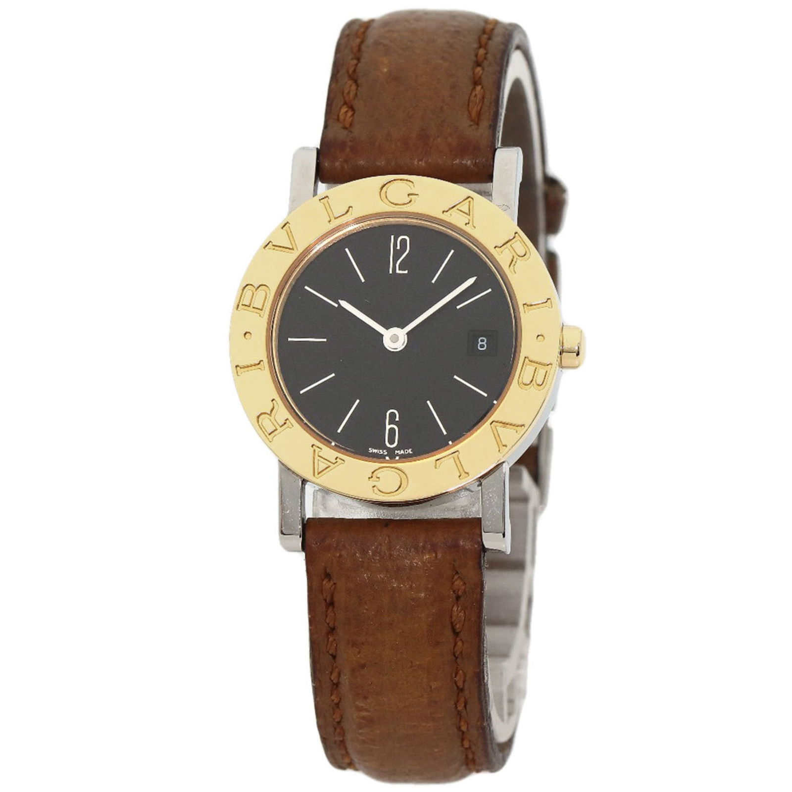 Bvlgari Bb26Sgld Watch Stainless Steel Leather K18Yg (1 of 11)