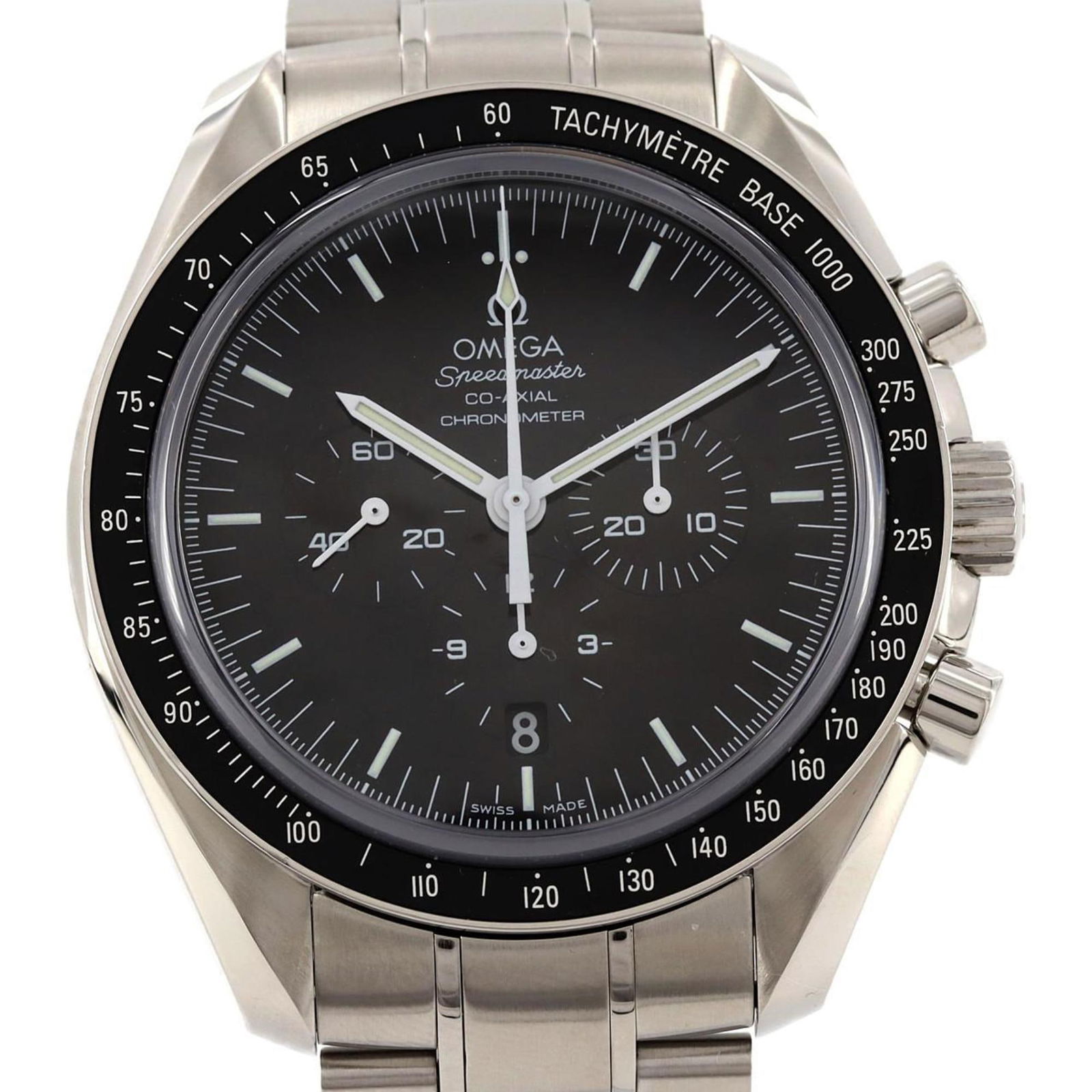 Omega Speedmaster Moonwatch Co-Axial 311.30.44.50.01.001 Ss Wristwatch Automatic (1 of 8)