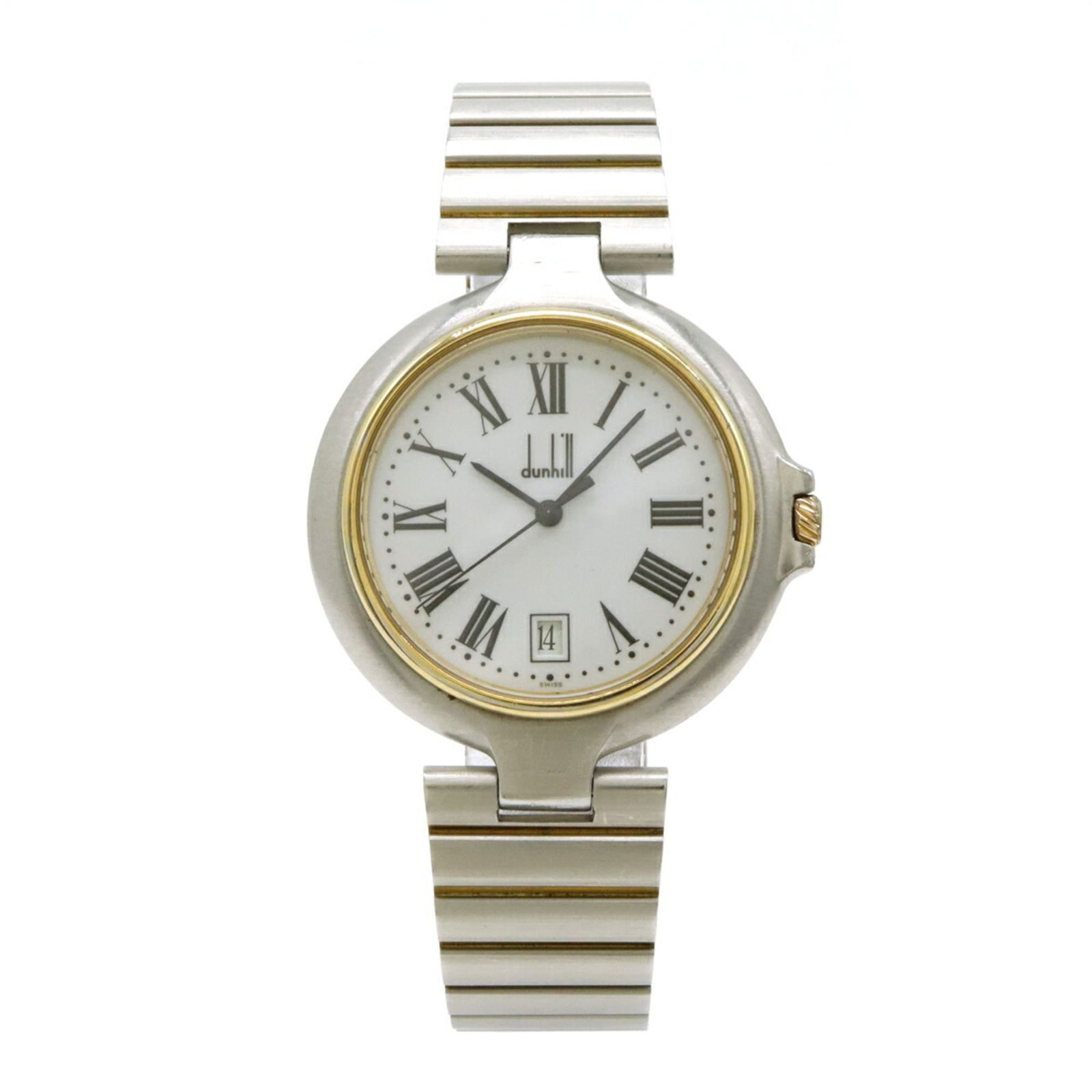 Dunhill Millennium Lm White Dial Ss: Brand: Dunhill Type: Wristwatch Gender: Men Display: Analog Material (Case): Gold Plated, Stainless Steel Material (Band): Gold Plated, Stainless Steel Color (Dial): White Case Diameter: 43mm / 1.69''