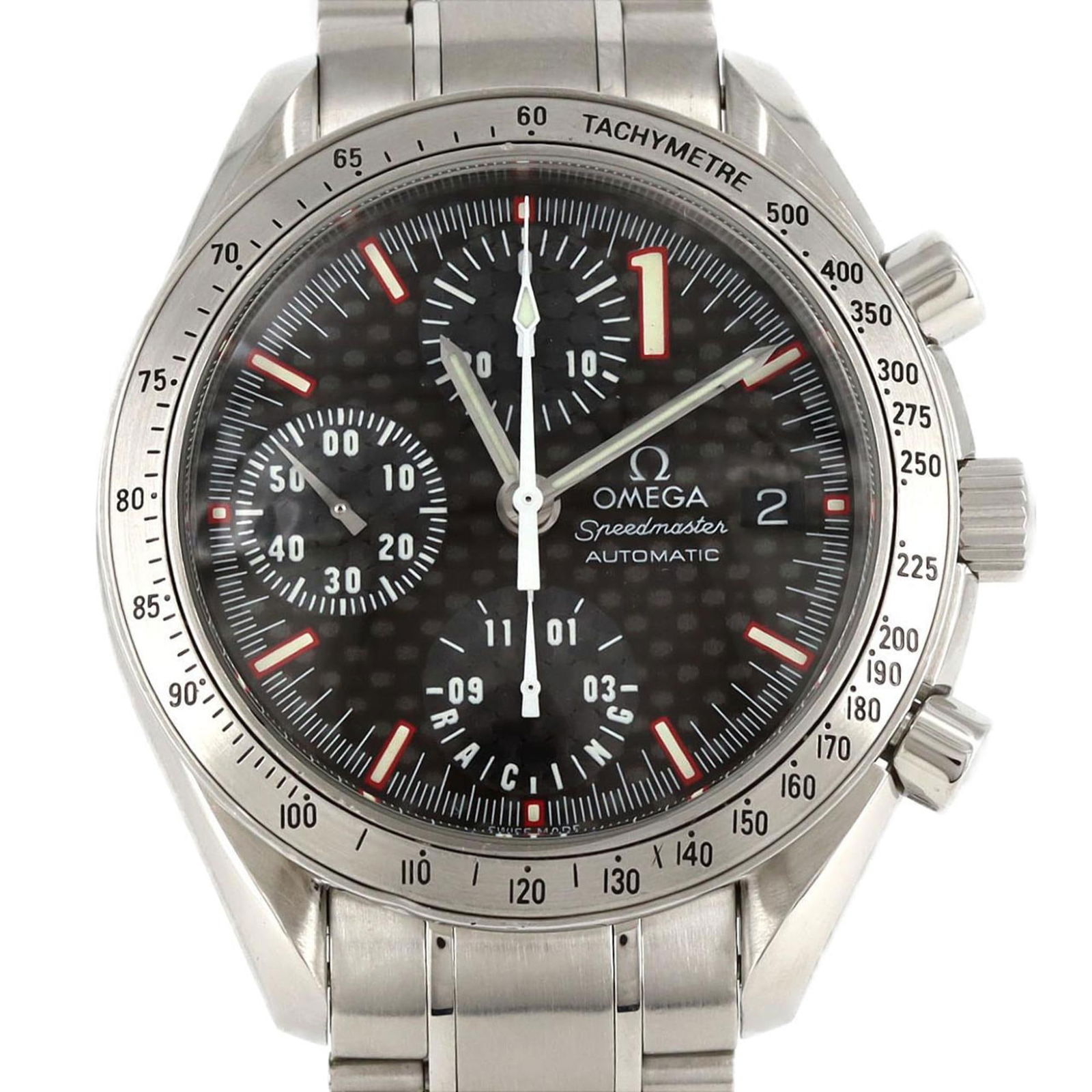 Omega Speedmaster Racing Schumacher '02 Limited 3519.50 Ss Wristwatch Automatic (1 of 10)